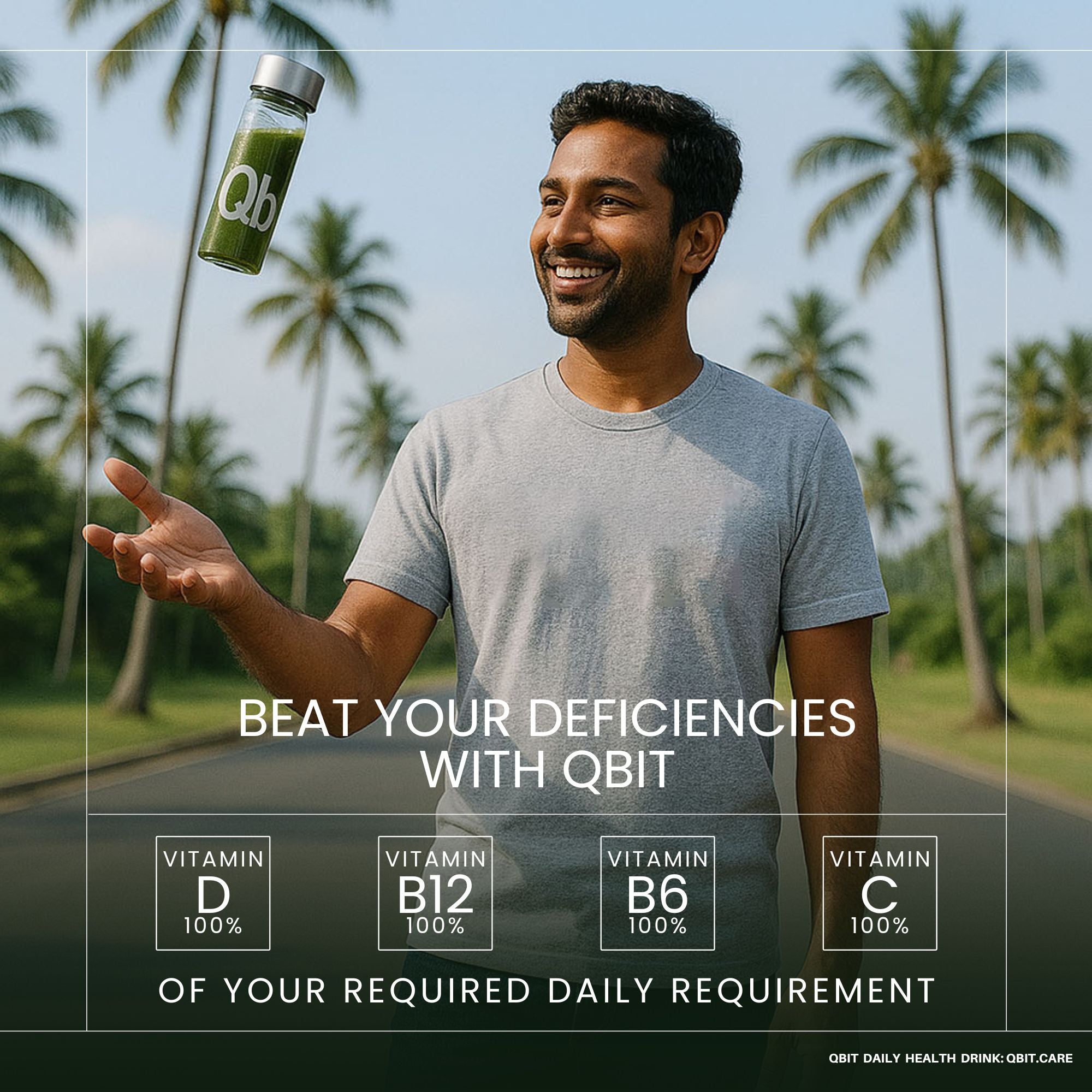 Qbit daily health nutritional drink - all in one supplement