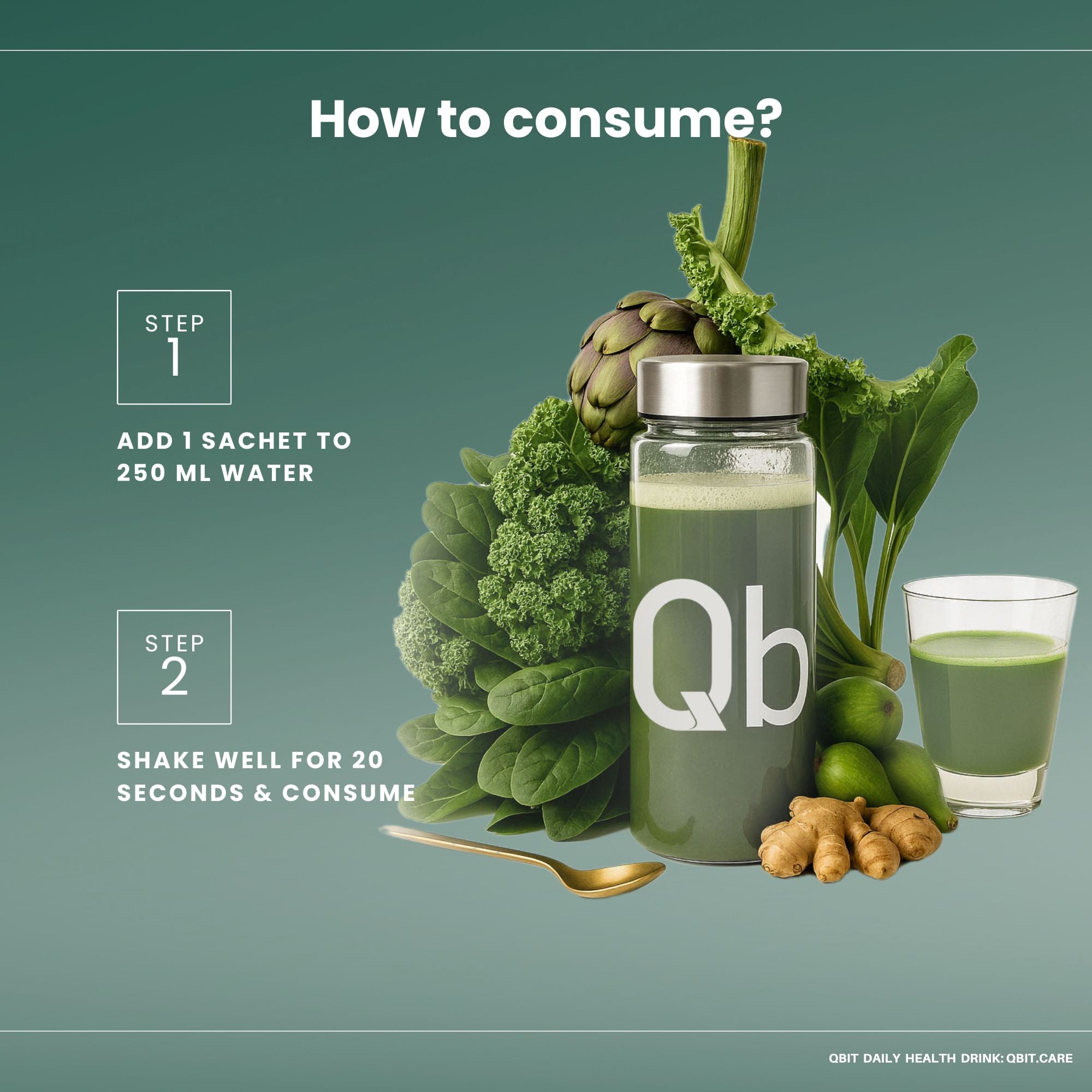 Qbit daily health nutritional drink - all in one supplement